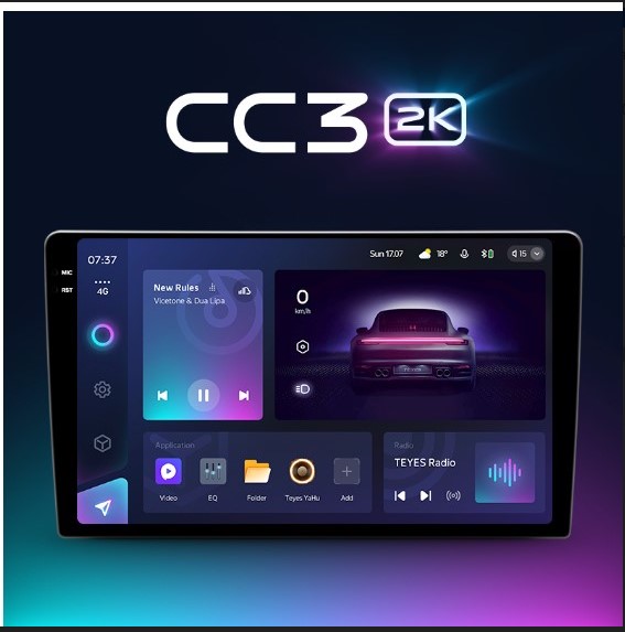 Автомагнитола Android Teyes CC3 2K 6+128. 10 д круговой обзор 360