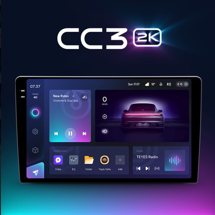 Автомагнитола Android Teyes CC3 2K 6+128. 9 д круговой обзор 360