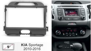 Рамка Kia Sportage 2010+2016 9д +Фишка