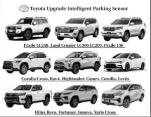 Парковочные радары парктроники штатные Toyota передние и задние Черные